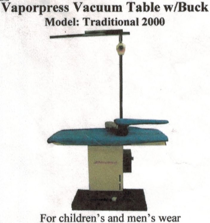 VAPORPRESS TRADTIONAL Model 2000 vacuum table,